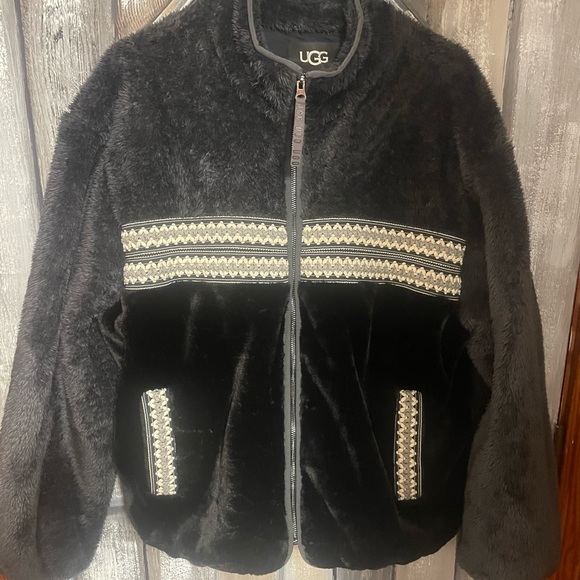 *NWT* UGG Marlene Sherpa Jacket Heritage Braid - Picture 6 of 7